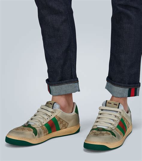 men's gucci screener|gucci screener gg sneaker.